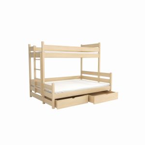 Łóżko potrójne z szerokim spaniem Albert