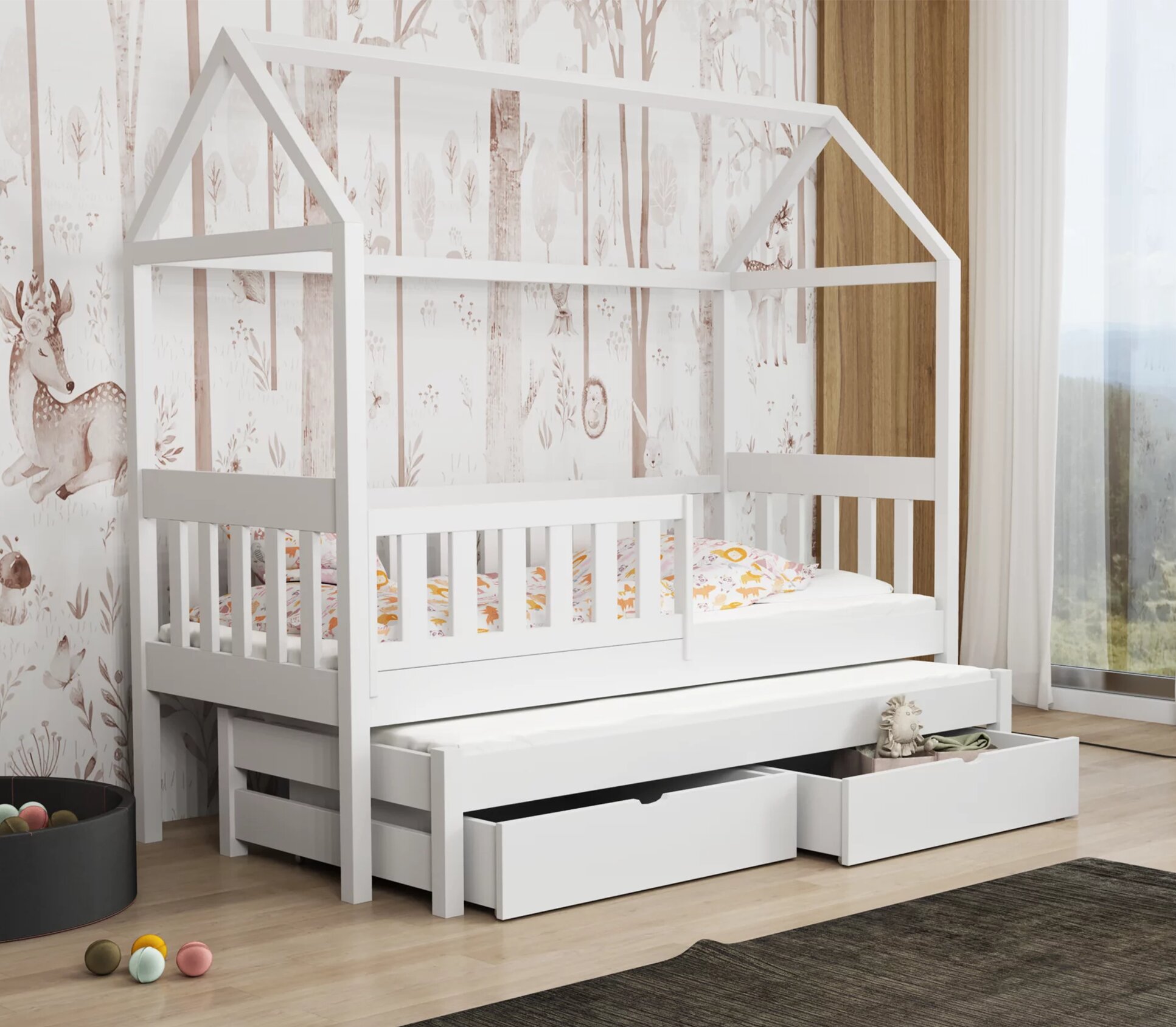 Łóżko domek podwójne Revo - obrazek 10