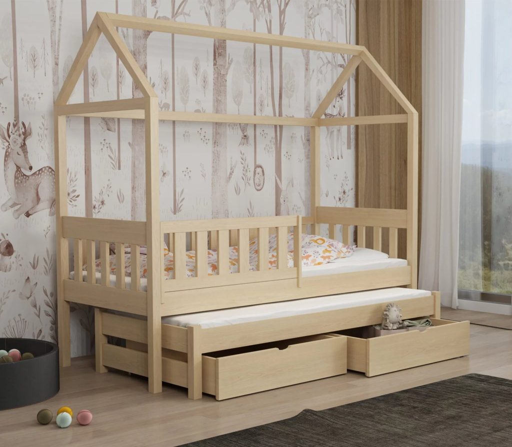 Łóżko domek podwójne Revo