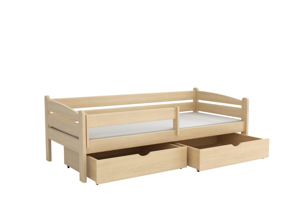 drewniane łóżko pojedyncze dla dziecka Zuzia