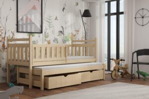 producent łóżek drewnianych - łóżko Puchatek