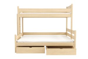 Łóżko potrójne z szerokim spaniem Albert - padrew.pl