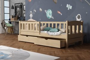 łóżko do pokoju dziecka z litego drewna sosnowego