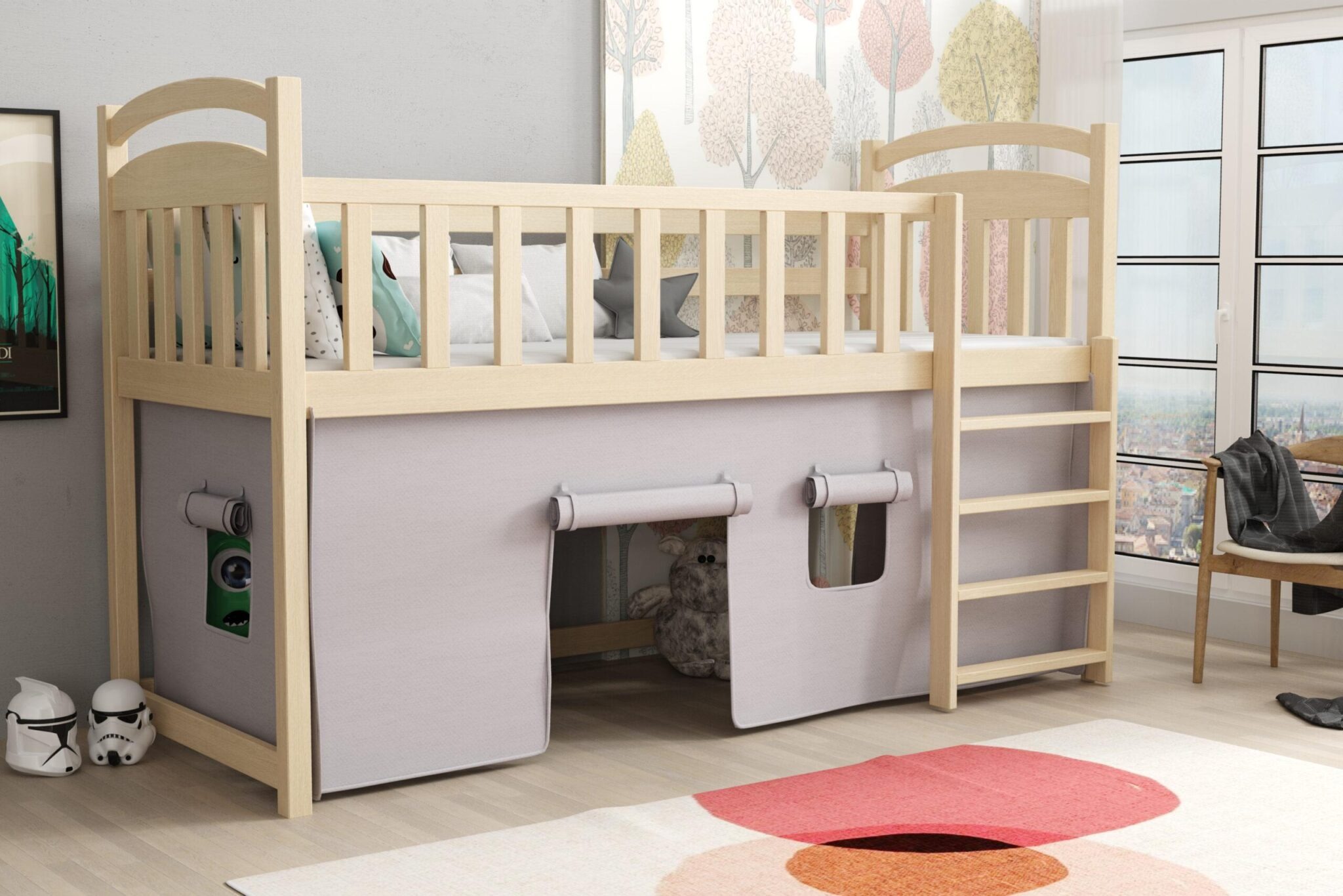 Aramis sosna łóżeczko dla dzieci