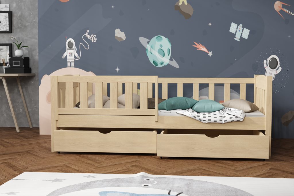 łóżko pojedyncze z szufladami Bolek - łóżko pojedyncze dla dziecka
