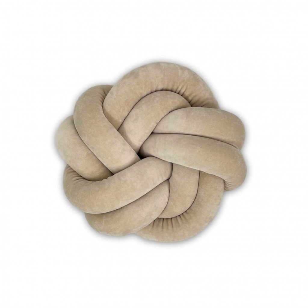 Poduszka welurowa Knot pillow Twist