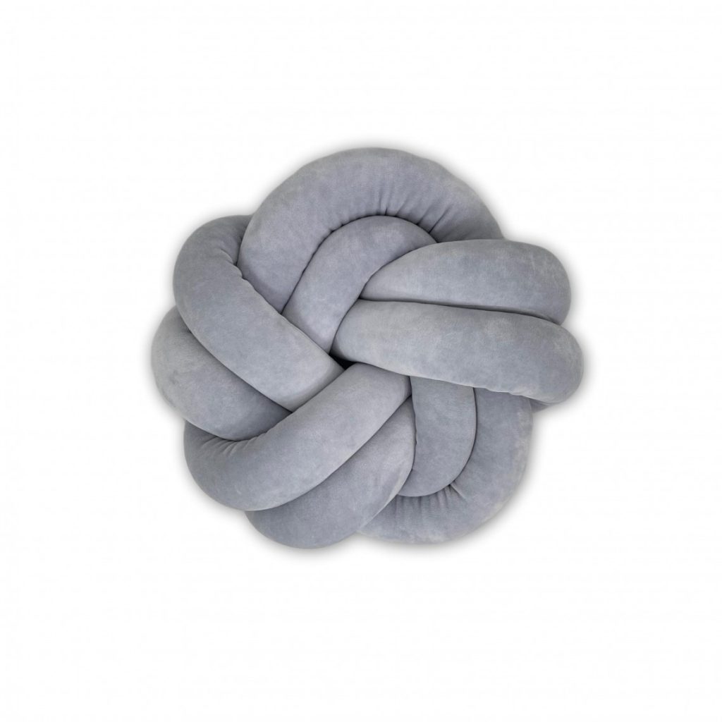 Poduszka welurowa Knot pillow Twist - obrazek 3