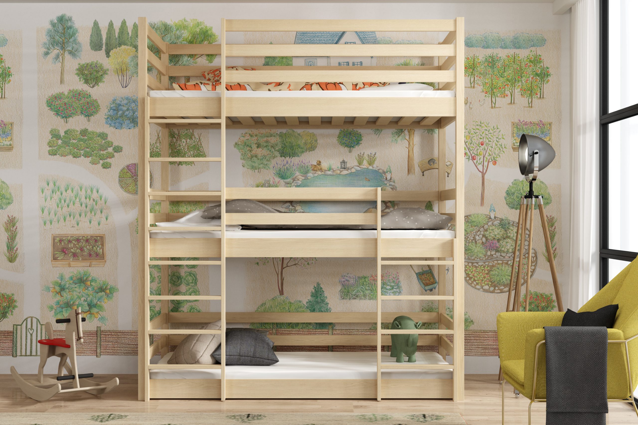 Łóżko piętrowe potrójne Arizona - obrazek 4