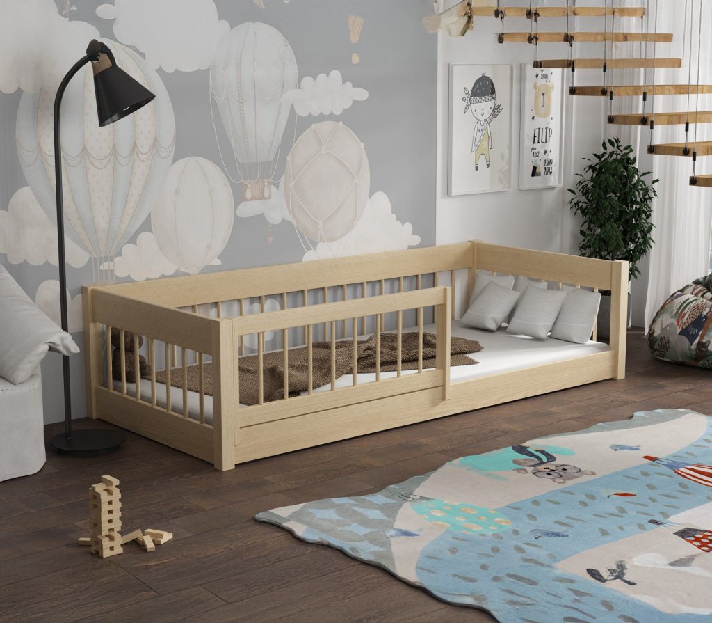 Łóżeczko dla najmłodszych Little Lunari 60x120 - obrazek 3