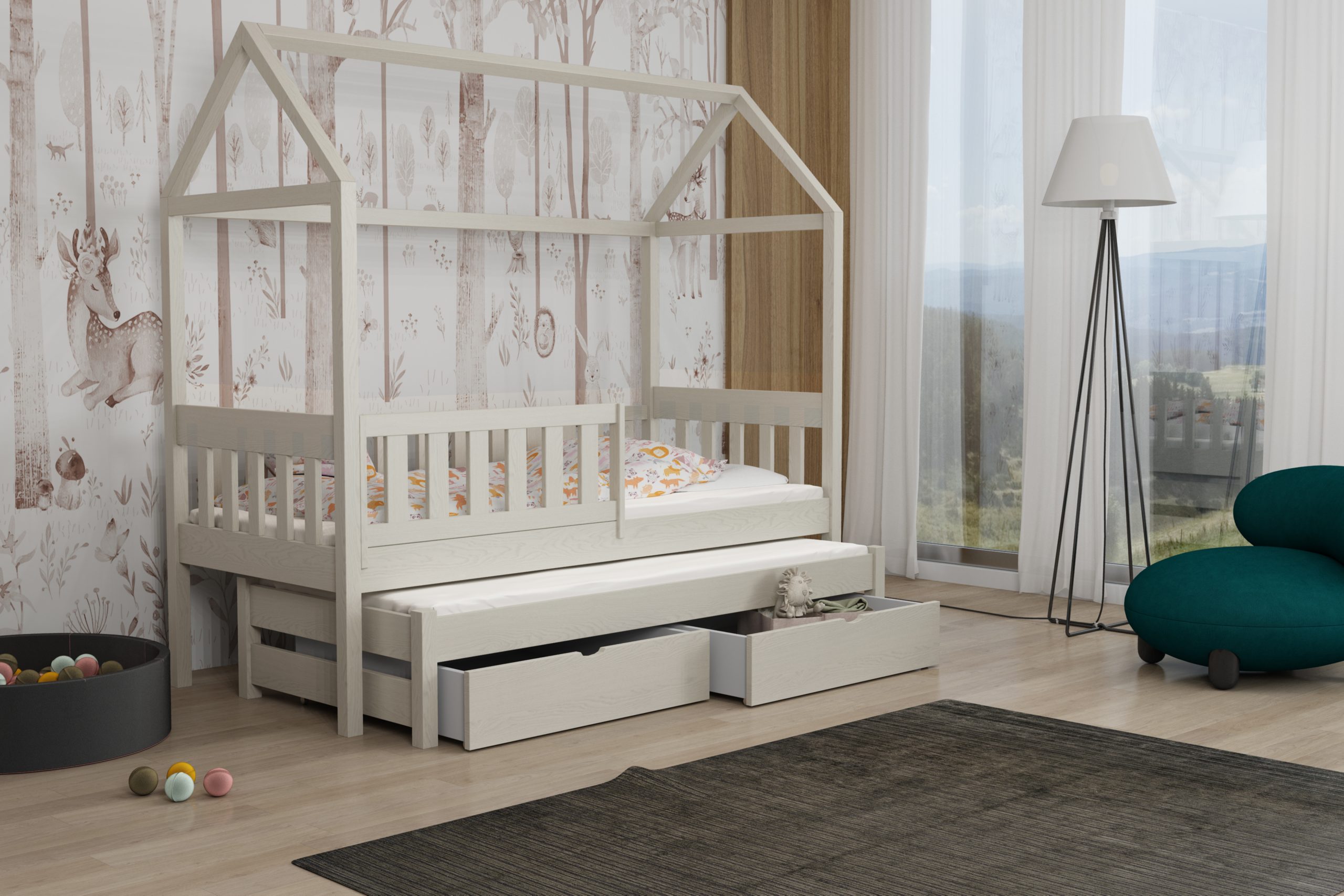 Łóżko domek podwójne Revo - obrazek 13