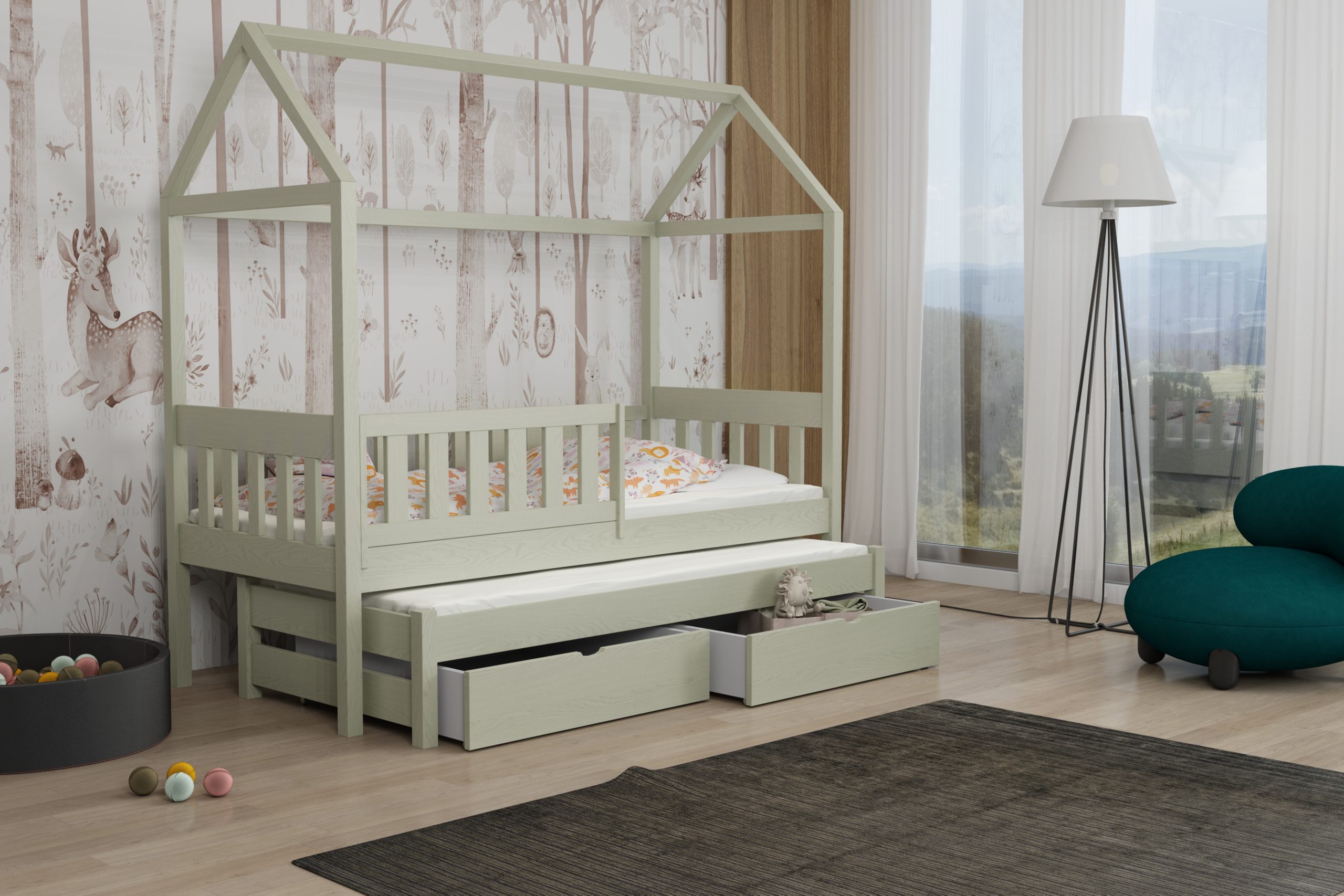 Łóżko domek podwójne Revo - obrazek 14