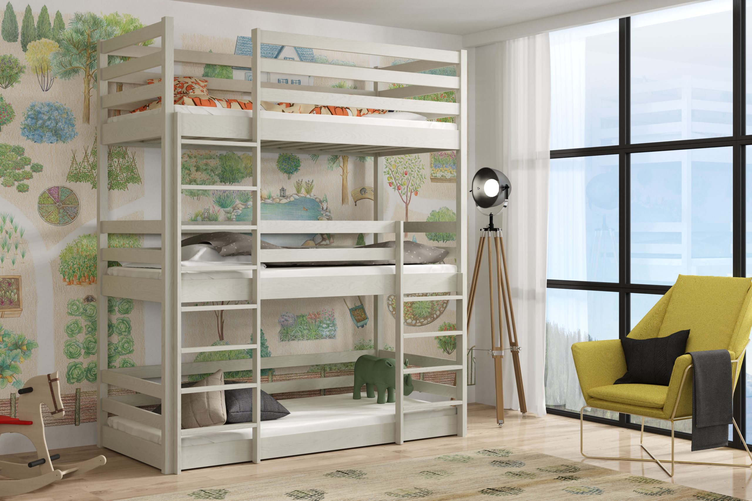 Łóżko piętrowe potrójne Arizona - obrazek 15