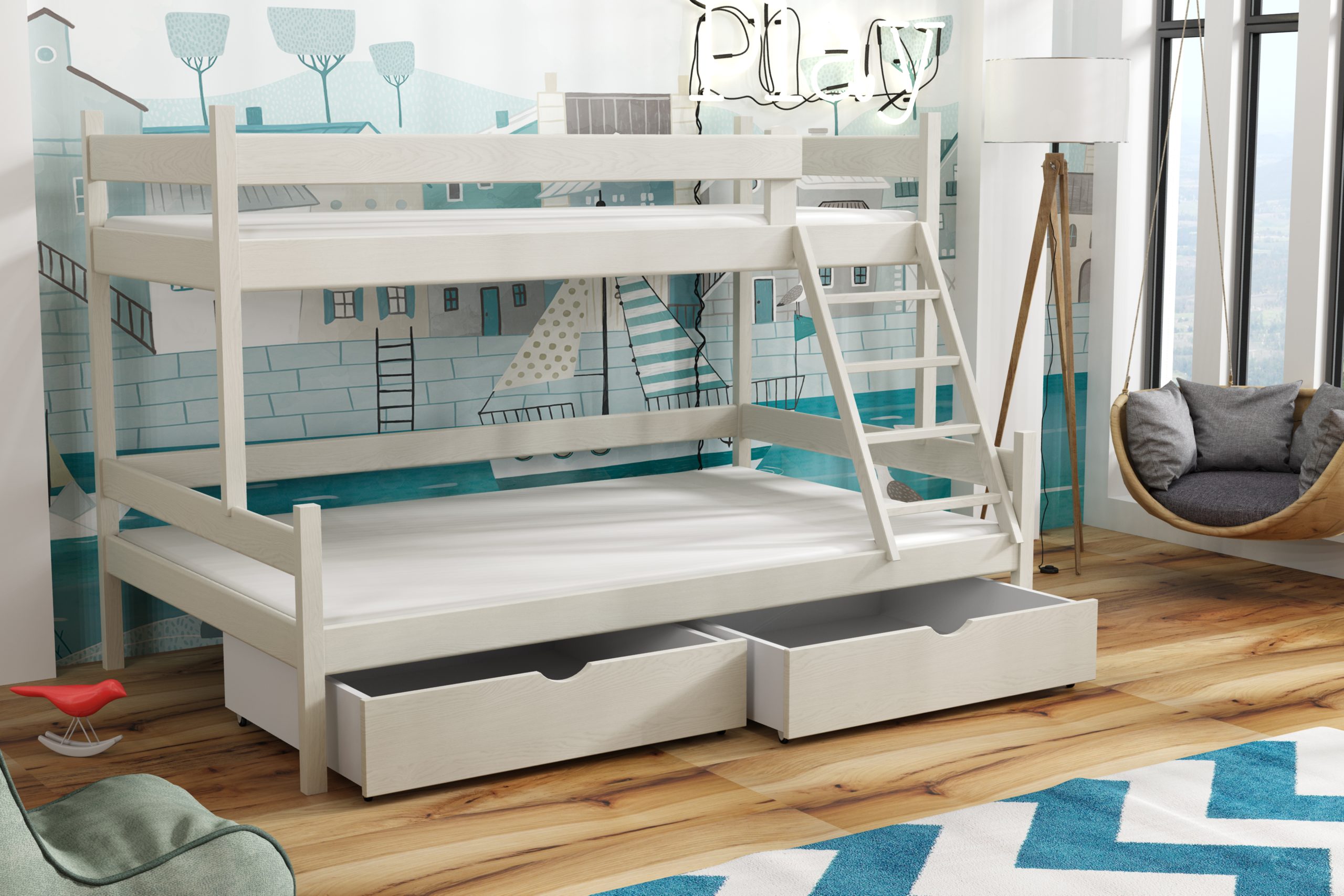 Łóżko potrójne z szerokim spaniem Nevada - obrazek 16