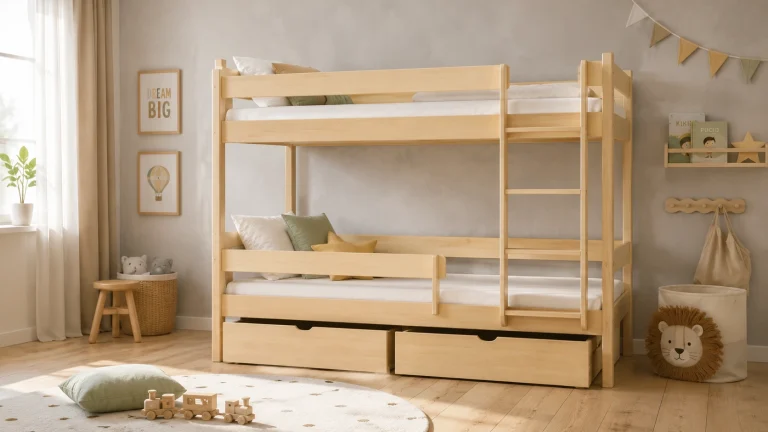 Łóżko piętrowe 80×180, 80×200 czy 90×200? Porównanie najpopularniejszych wymiarów