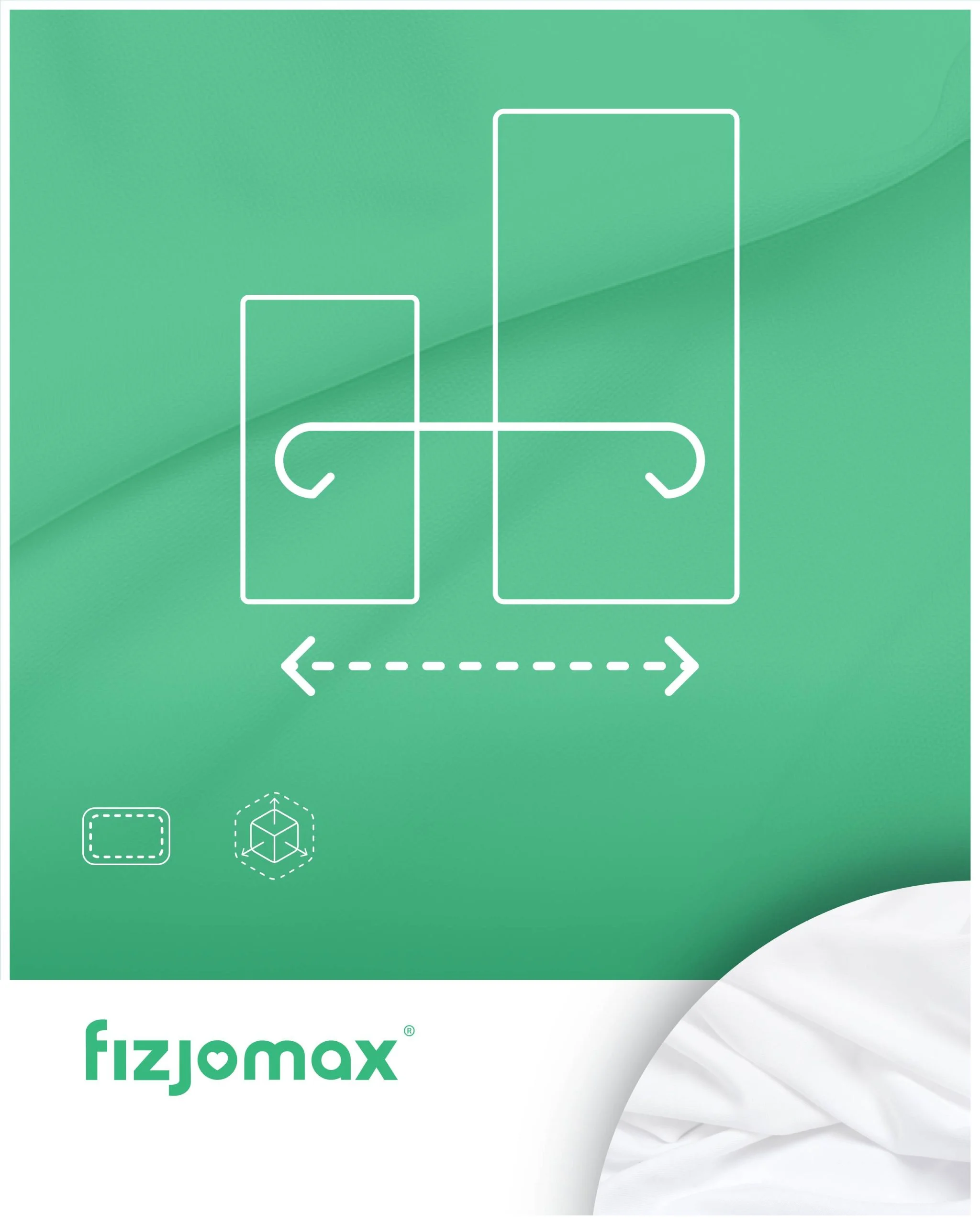 Prześcieradło Fizjomax z gumką dla dzieci, białe - obrazek 5