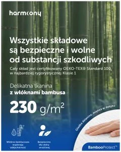 Ochraniacz Harmoony bambusowy: dzianina