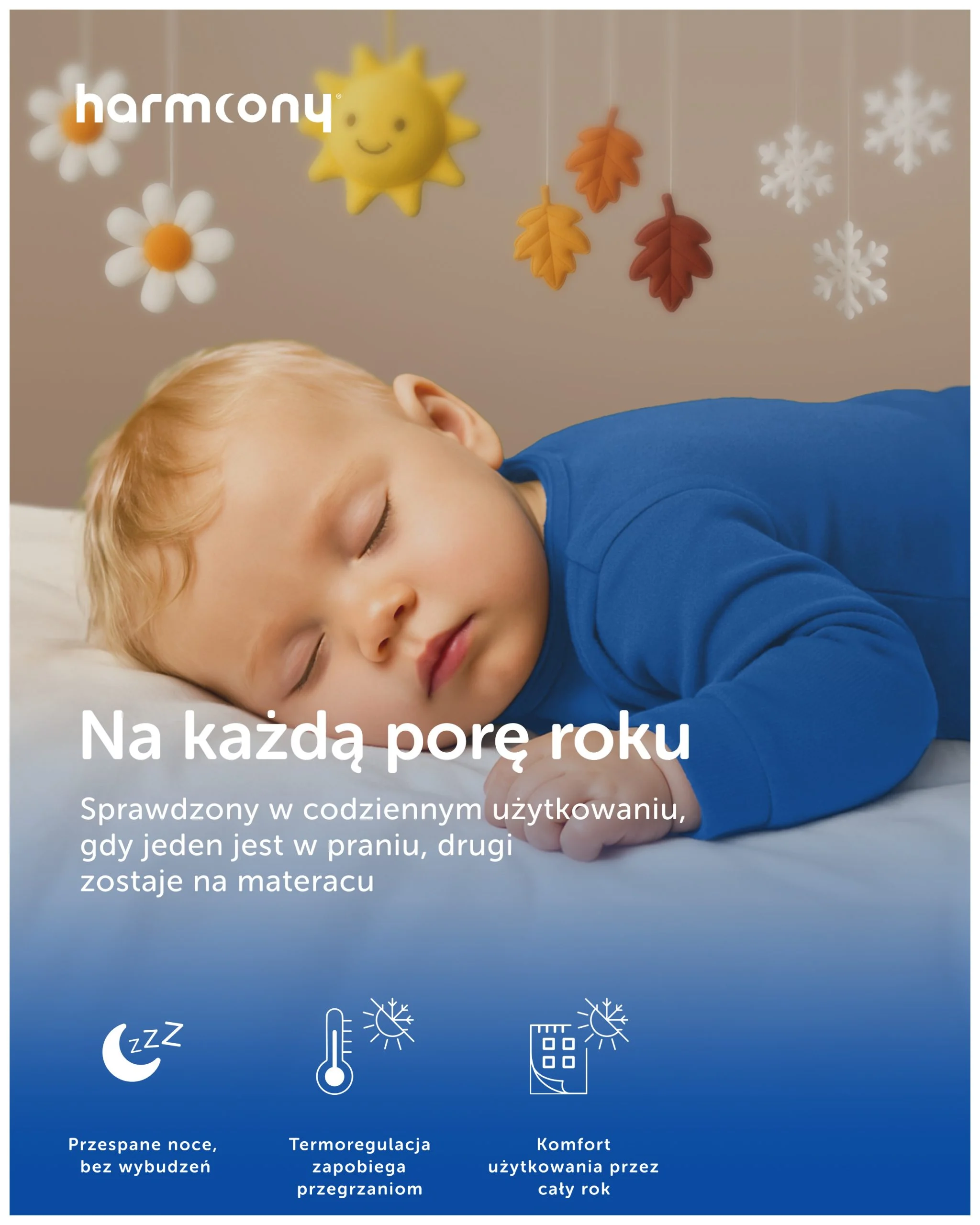 Prześcieradło Harmoony bawełniane z gumką, białe - obrazek 7