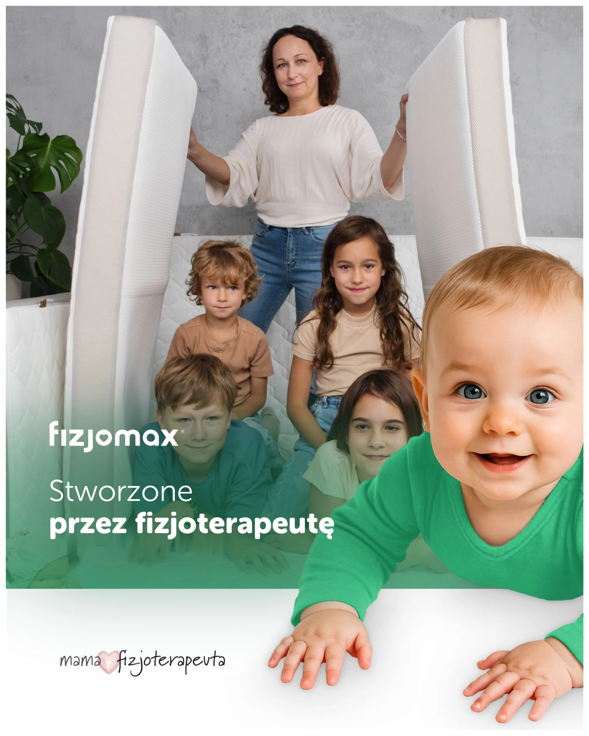 Materac z pianki HR Fizjomax Junior dla Dzieci - obrazek 2